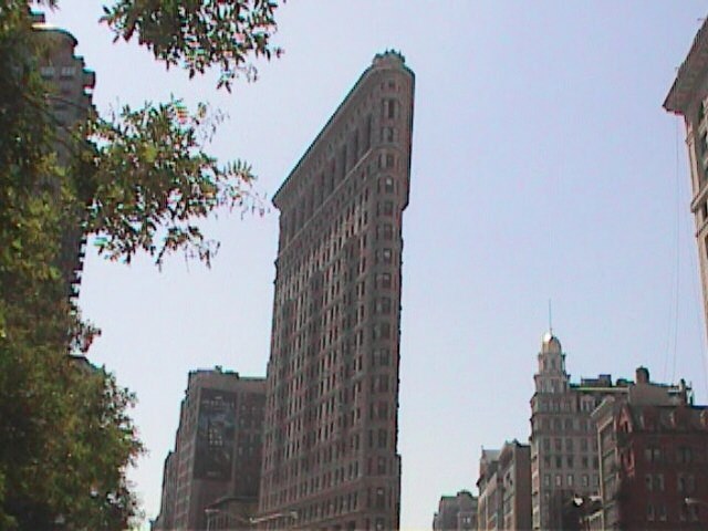 The Flatiron Building from Madison Square